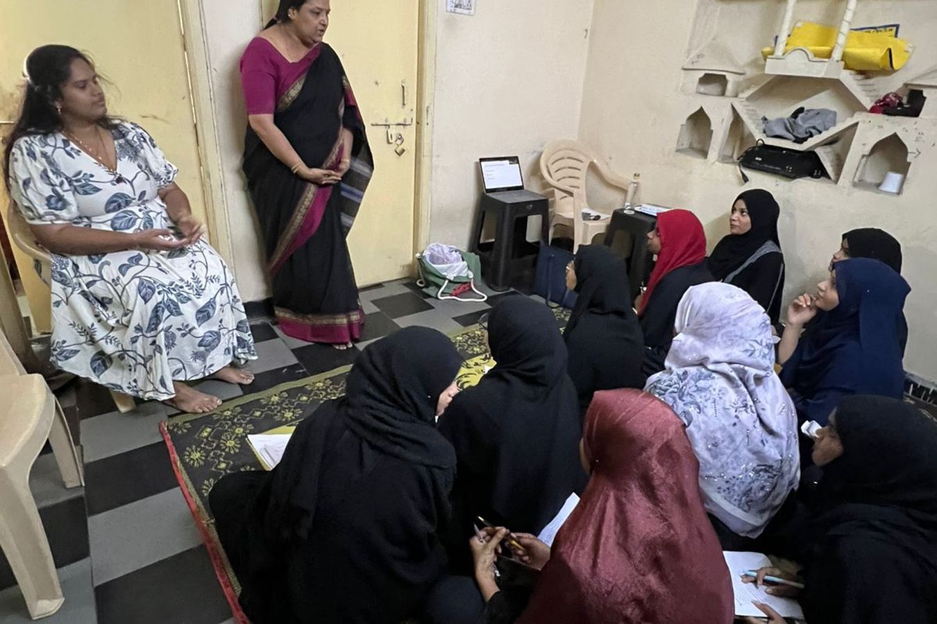 Padmini leading a community skill-building session